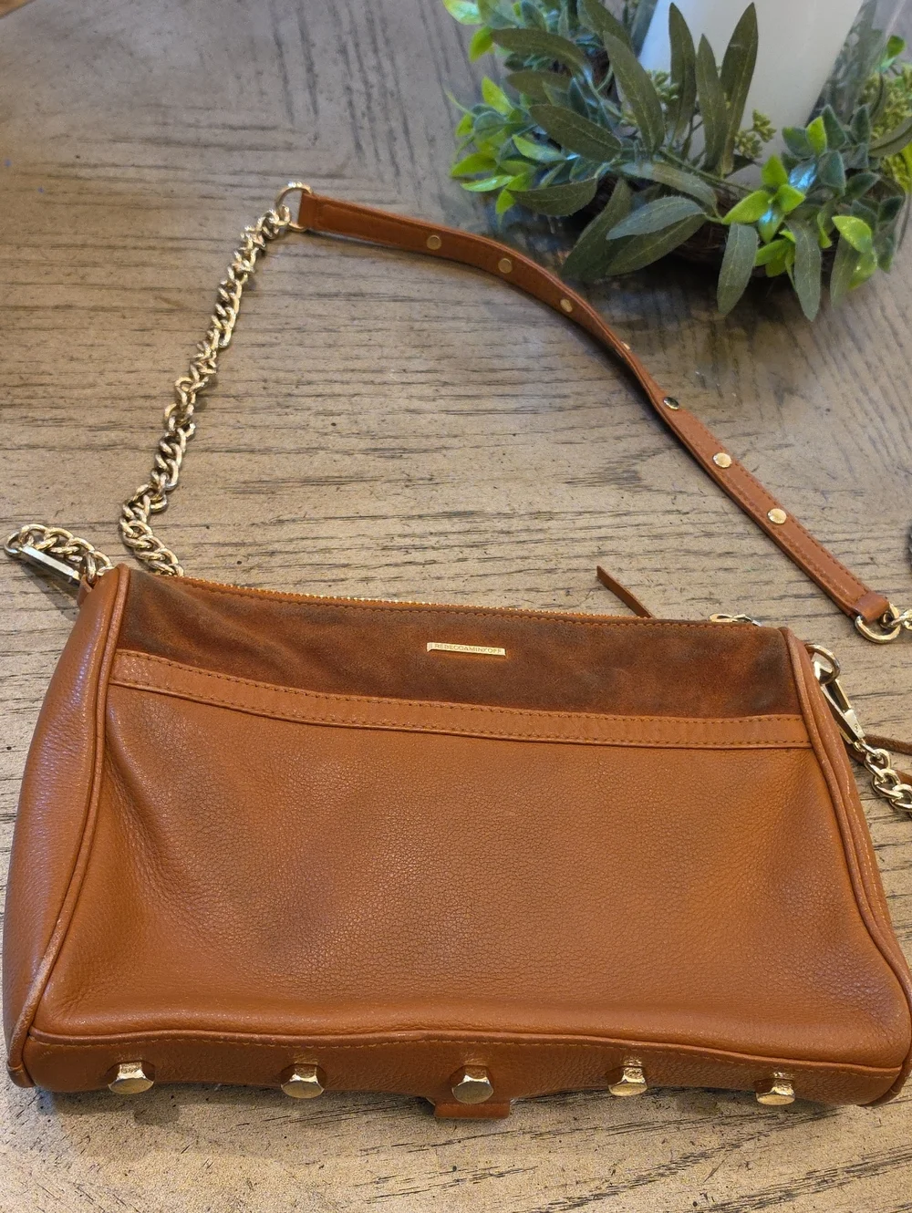 Brown Leather Crossbody Bag Rebecca Minkoff
